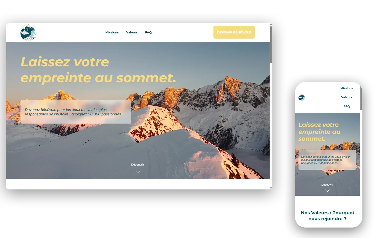 JO d'hiver 2030, aperçu bureau et mobile